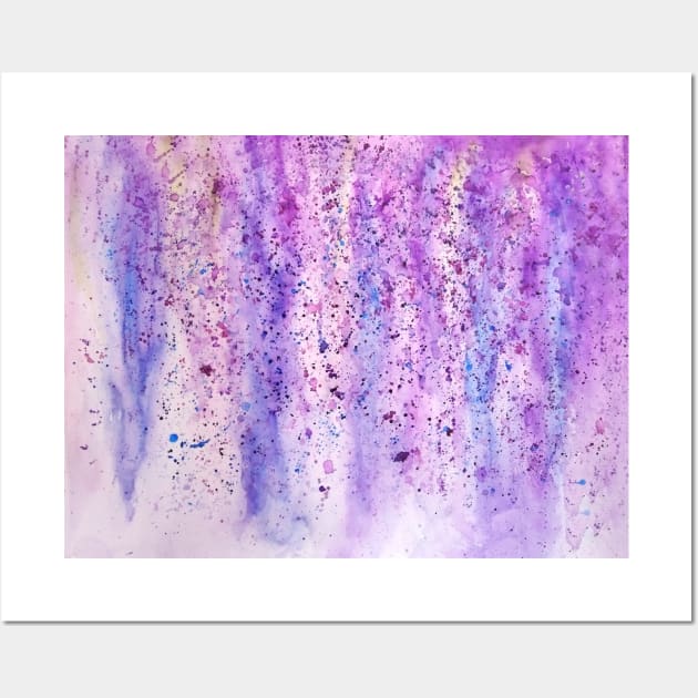 abstract purple wisteria Wall Art by colorandcolor